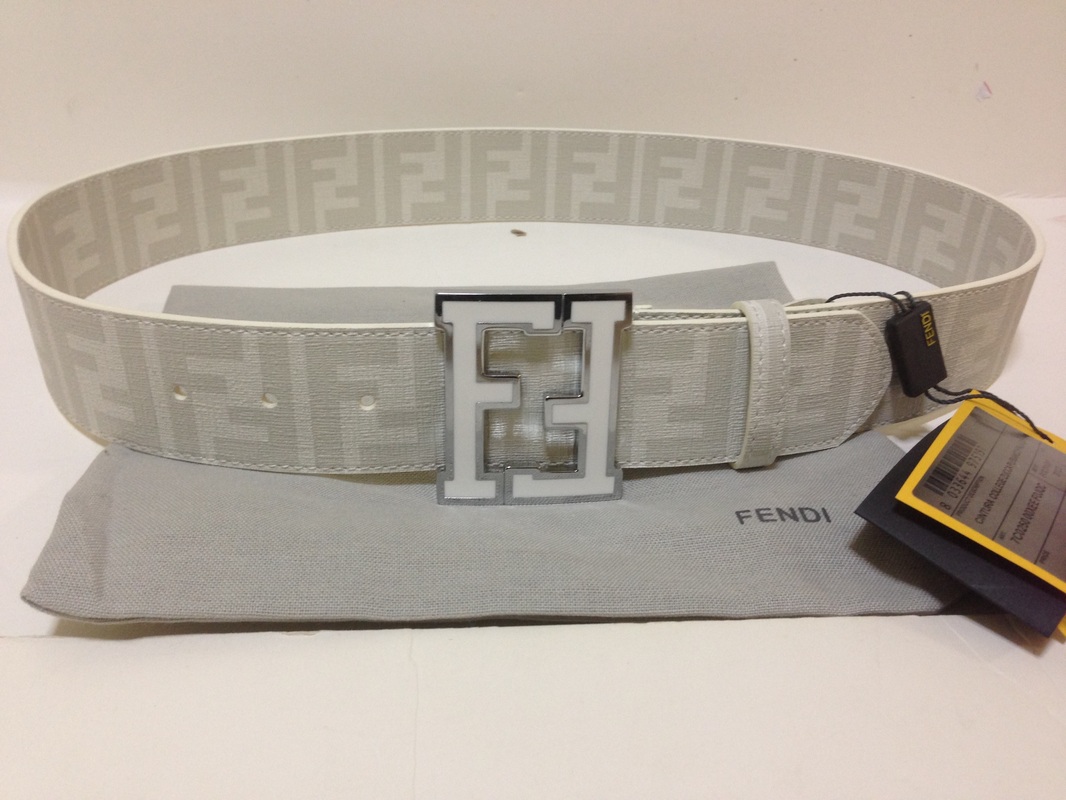 fendi belt all white